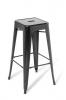 Industry steel bar kitchen stool- Black
