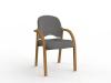 Jazmin visitor chair - Breathe fabric - Alloy Grey