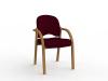 Jazmin visitor chair - Breathe fabric - Ruby Red