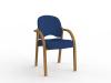 Jazmin visitor chair - Crown fabric - Electric Blue