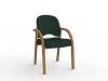 Jazmin visitor chair - Crown fabric - Evergreen
