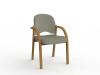 Jazmin visitor chair - Crown fabric - River stone