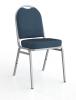 Klub conference chair Navy fabric- Silver frame
