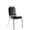 Klub stacker chair- Black PU