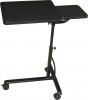 Laptop Trolley- Black- steel frame-swivel and height adjustment