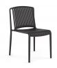 Grille outdoor chair- Black