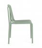 Grille outdoor chair- Green- side view