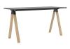 Ligna rectangle bar leaner table 2100- Black top.