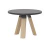 Ligna round coffee table- Black top
