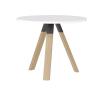 Linga round meeting table- 900- White Top.