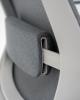 Lume Mesh office chair-Grey-Lumber support close up