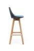 Luna Bar stool  Black seat Side view