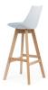 Luna Bar stool White seat back view