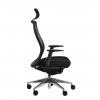 Luna mesh back executive chair Black Mesh Polished Base -Head rest- arms