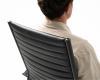 Metro High back executive chair Black frame-close up