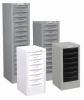 Multi drawer steel units- Silver Grey + White