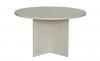 NZ made round meeting table- Silver strata