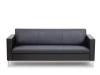 Neo three seater Black PU