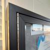 Noticeboard - Lockable cabinet- aluminium frame detail