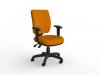 Nova 3 Luxe high back with arms-Orange