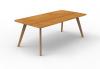 Oslo rectangle meeting table- Melteca refined Oak top -