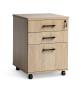 Oki Mobile drawer unit 3 drawer - Autumn Oak