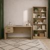 Oki Office desk and bookcase setting