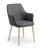 Olli Office Tub chair- 4 leg-Standard Charcoal upholstery.