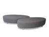 Oval Ottoman Charcoal
