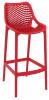 Oxygen outdoor bar stool- Red