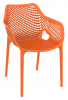 Oxygen outdoor polypropylene chair Orange