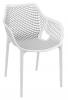 Oxygen outdoor polypropylene chair White