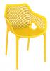 Oxygen outdoor polypropylene chair Yellow