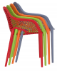 Oxygen outdoor polypropylene chair Stacked
