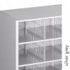 Pigeon hole unit dividers detail - Silver Grey