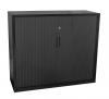 Proceed steel tambour door cabinet 1200 High- Black.