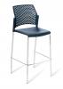 Punch bar stool- Chrome- Navy.
