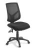 Ranger Deluxe high back mesh chair-wide seat-Black fabric-mesh back chair 
