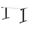 Rapid electric Desk- Black frame-White top