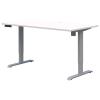 Rapid electric Desk- Sliver frame-White top