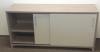 Regent Credenza sliding door with square alloy feet