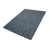 Rubber Chair Mat-rectangle with PET carpet overlay- Grey.
