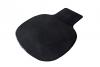 Rubber Chair Mat - keyhole shape - black