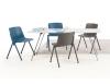 Scout stacking chair-setting around table