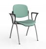Seeger conference stacking chair with side arms fitted