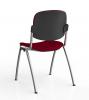 Seeger-conference stacker chair-back view-Breathe-Tomato Red