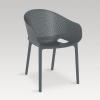 Sky outdoor arm chair- Dark Grey.