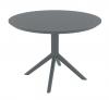 Sky outdoor round table- Dark Grey.