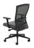 Solace Highback mesh chair with arms-back view-Charcoal seat