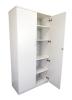 Sonic two door locking cupboard 1800 High -door open  white